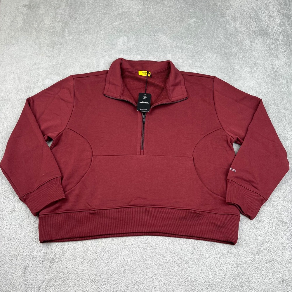 NEW Allbirds XXL Anytime 1/4 Zip Sweater Botanic Red